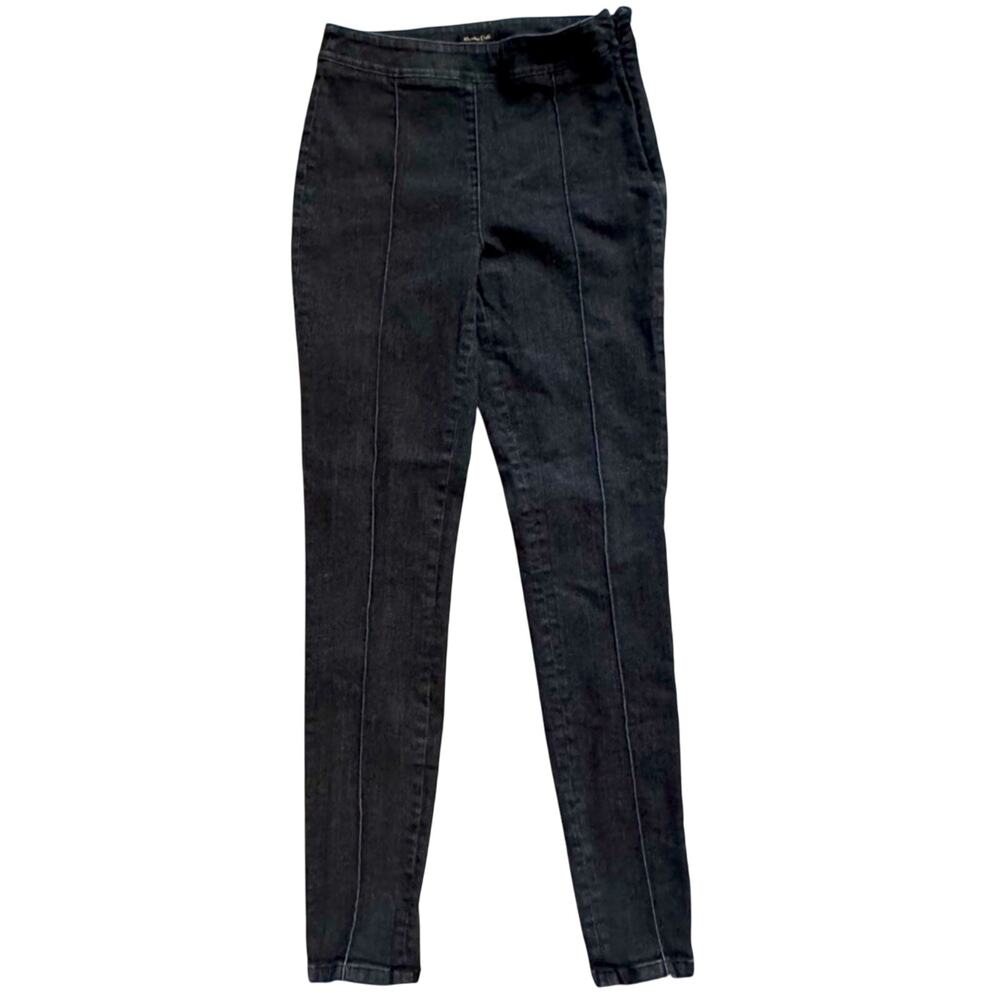 Massimo Dutti Zara Womens Denim Seamed Stretch Jeans Sz 4 Classic